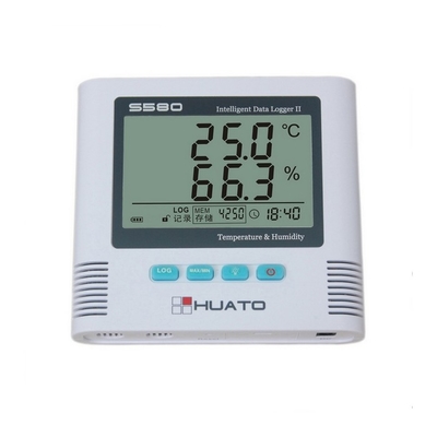 中国 安定した高精度で大きいLCD表示86000のデータ レコードの温度の湿気の自動記録器 サプライヤー