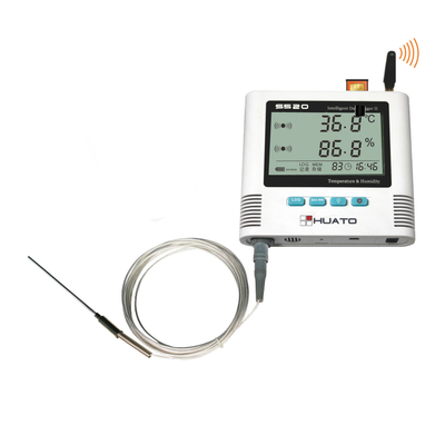 中国 PT100温度Gsmの温度検出器、口径測定の証明書が付いているSmsのデータ ロガー サプライヤー