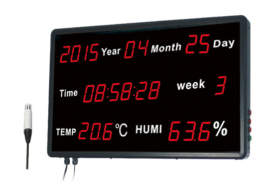 中国 屋内温度計の湿気のモニター/デジタル表示装置の温度計の時計デジタル サプライヤー
