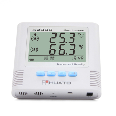 中国 白い色のデジタル湿気の読者の湿度計の温度計の時計135*124*35mm サプライヤー
