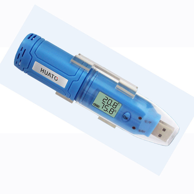 中国 小型温度および湿気USBのデータ ロガーの青い色の内部センサー サプライヤー