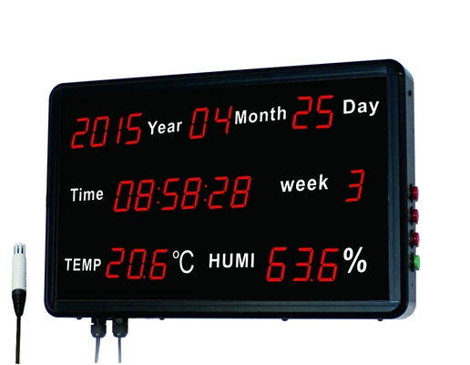 中国 世帯のデジタル温度の温度計のデジタル時計の温度計の湿度計 サプライヤー