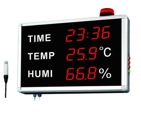 中国 高精度なデジタル体温計の湿度計の長い視覚間隔警報 サプライヤー