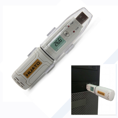 中国 USBの温度のデータ ロガー、臨時雇用者の湿気のデータ ロガーUSB LEDの表示燈 サプライヤー