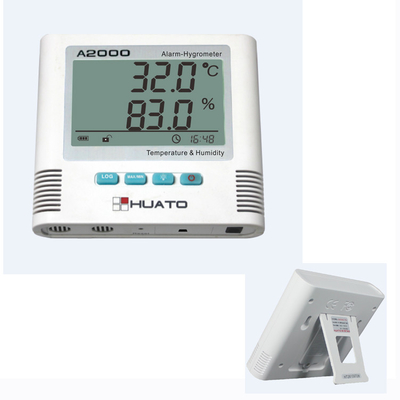 中国 ABS物質的なデジタル屋内屋外の温度計の湿度計警報探知器 サプライヤー