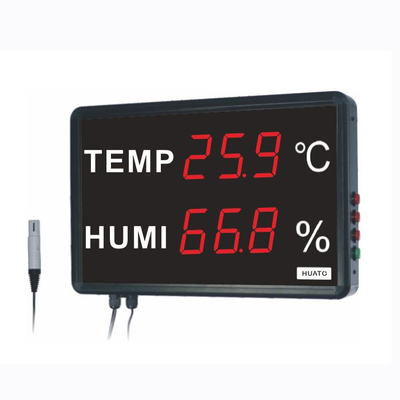中国 大きいLEDの室温の温度計、デジタル体温計の湿気のメートル サプライヤー