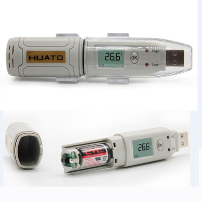 中国 冷たい船積みのバンおよび木枠のためによい自動記録USBの温度の湿気の自動記録器 サプライヤー